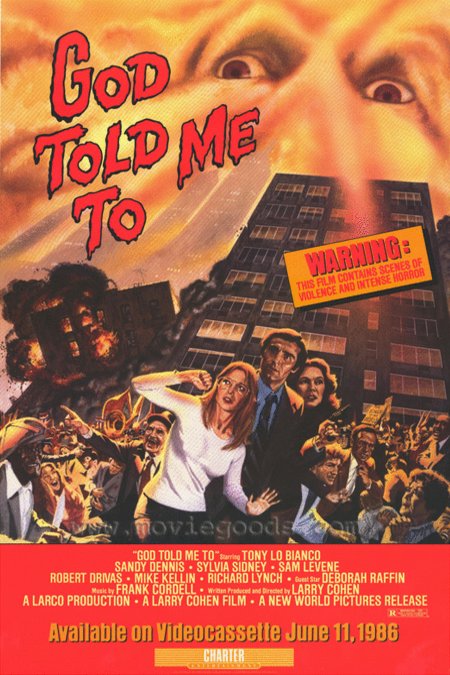 L'affiche du film God Told Me To