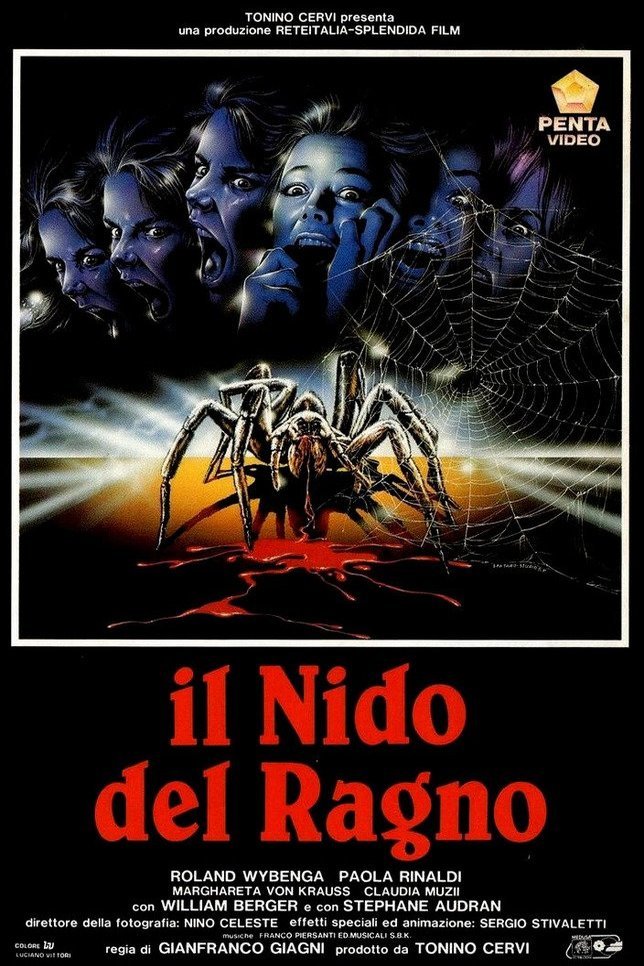 Italian poster of the movie Il nido del ragno