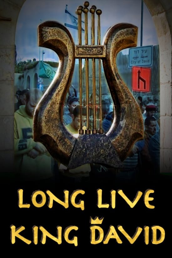 L'affiche originale du film Long Live King David en hébreu