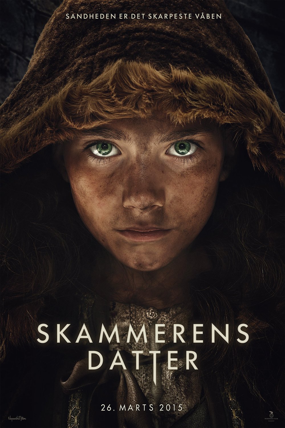 Danish poster of the movie The Shamer's Daughter