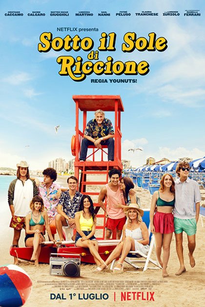 L'affiche originale du film Sous le soleil de Riccione en italien