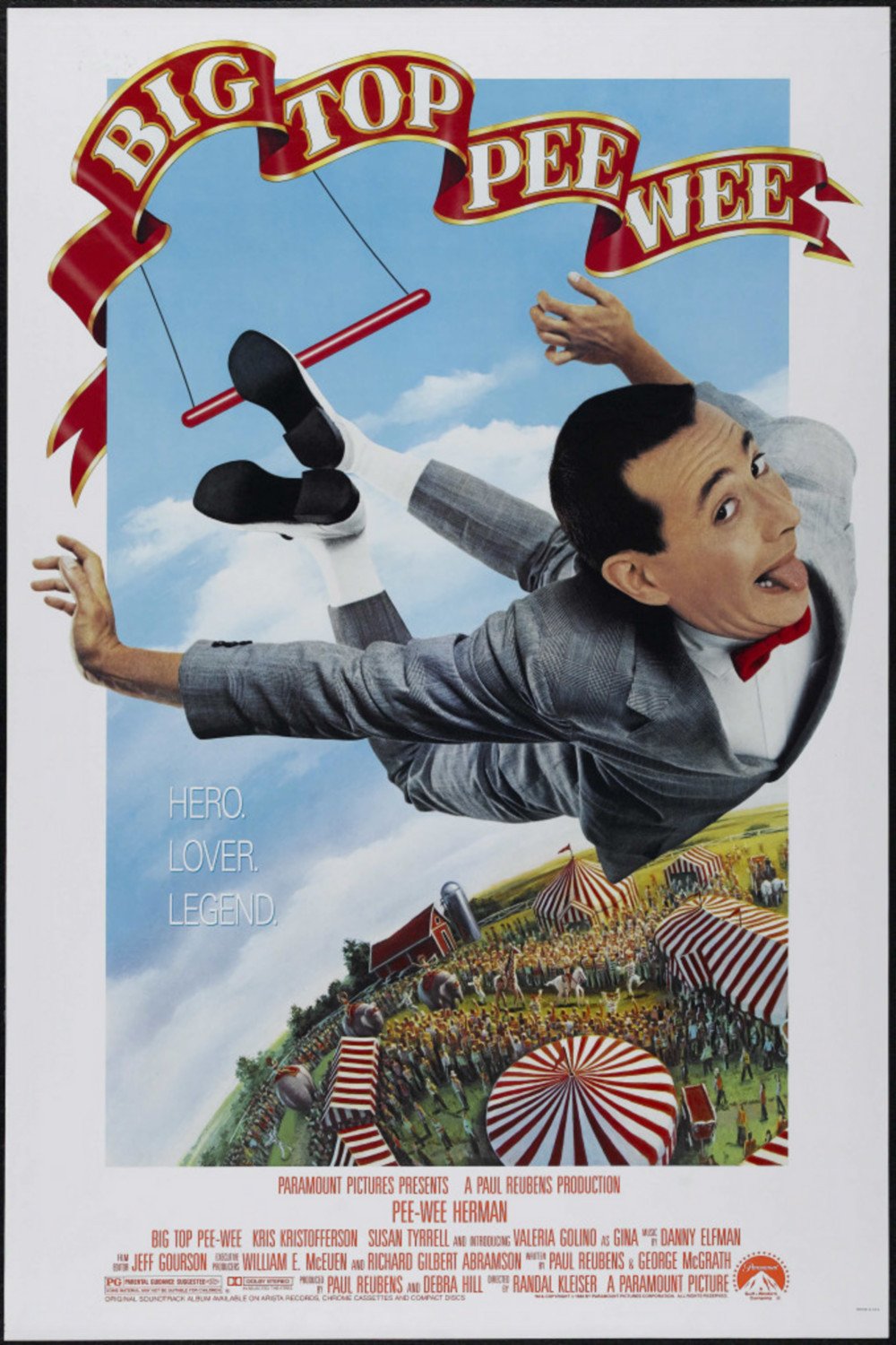 L'affiche du film Pee Wee au cirque
