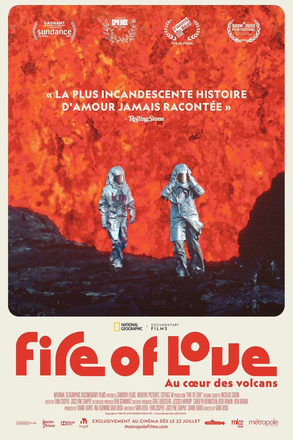 L'affiche du film Fire of Love: Au coeur des volcans