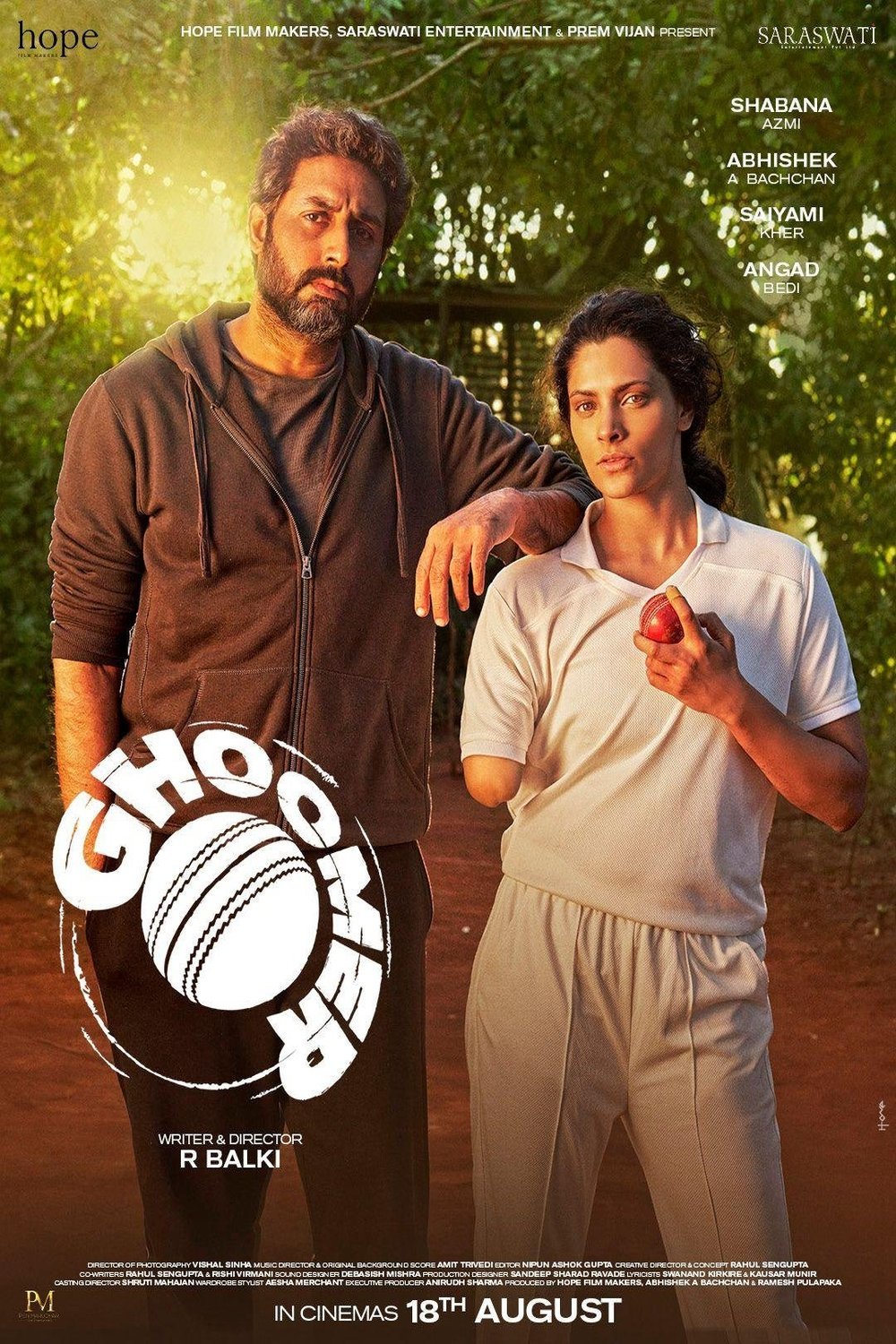 L'affiche originale du film Ghoomer en Hindi