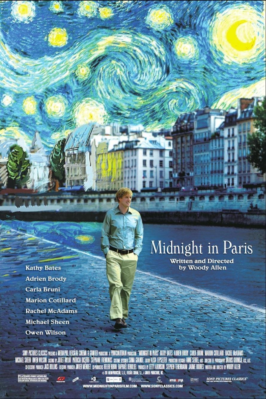 L'affiche du film Midnight in Paris