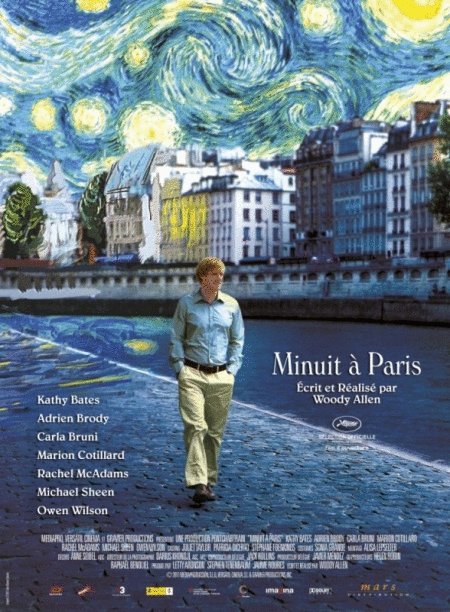 L'affiche du film Minuit à Paris