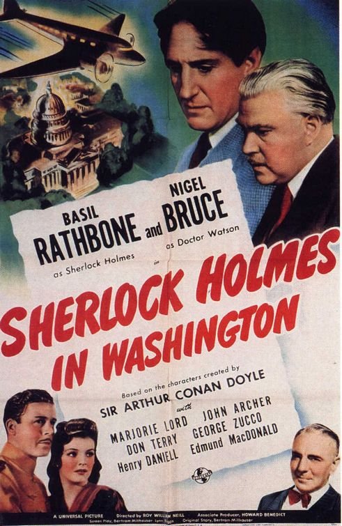 L'affiche du film Sherlock Holmes in Washington