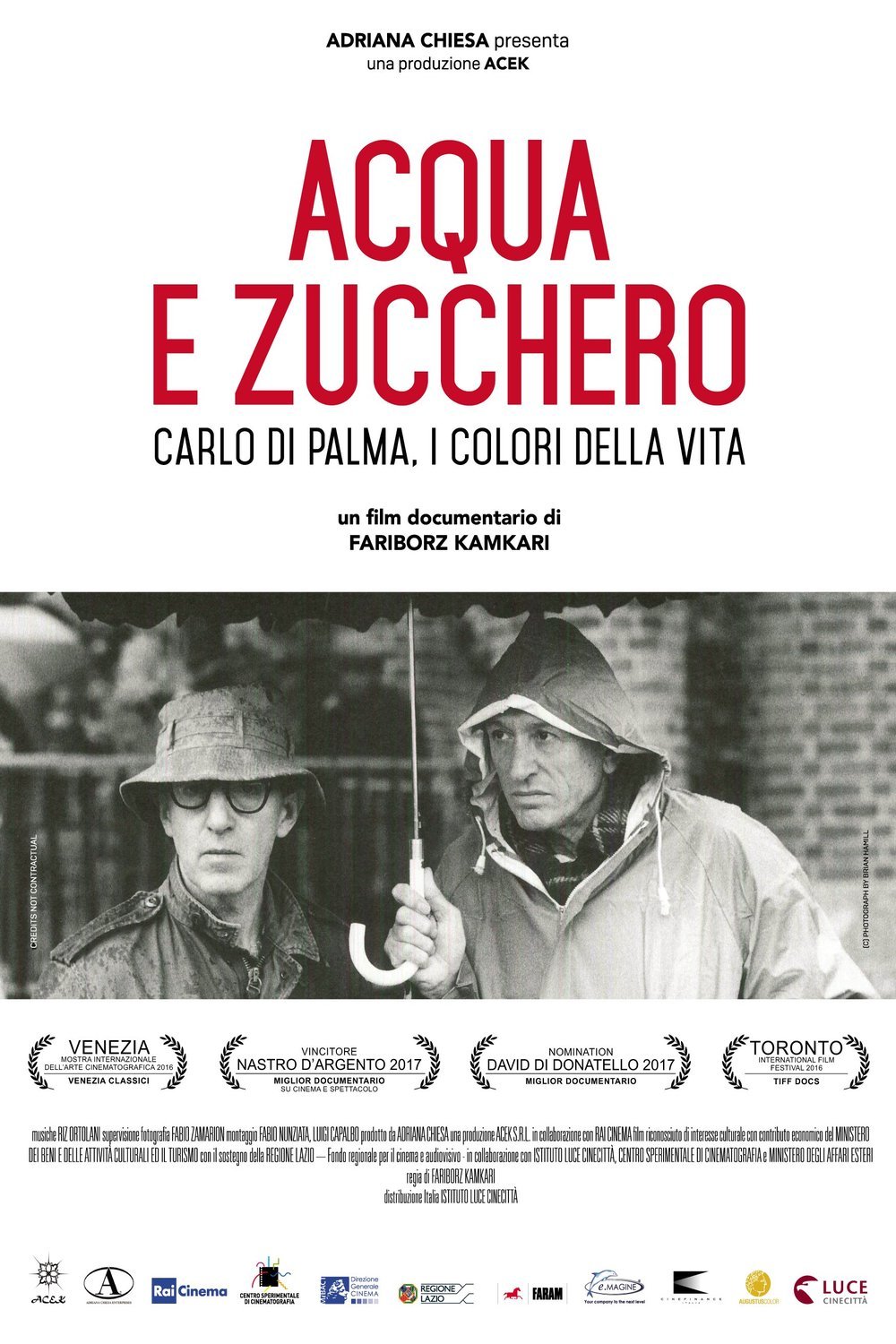 L'affiche originale du film Acqua e zucchero: Carlo Di Palma, i colori della vita en italien
