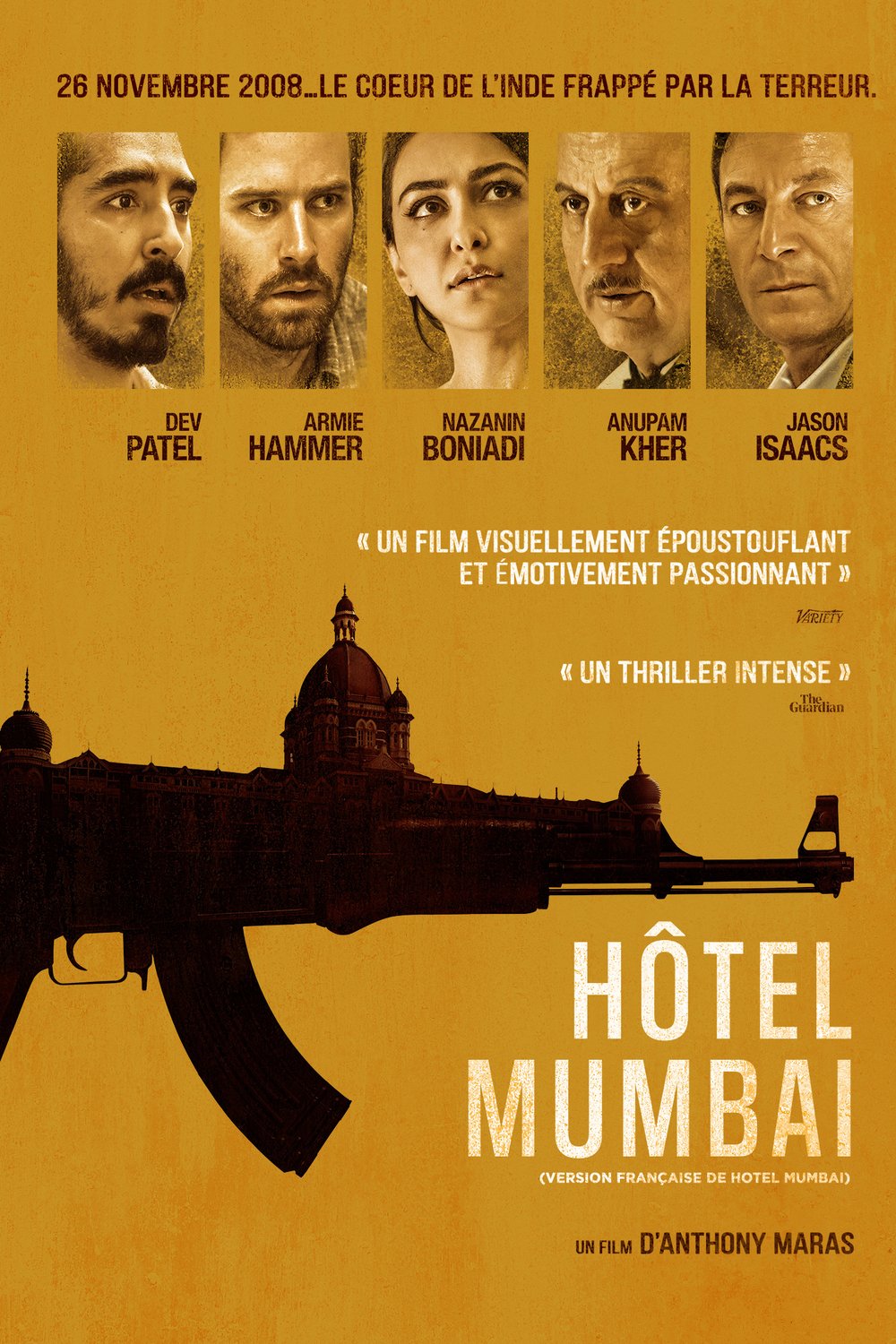 L'affiche du film Hôtel Mumbai v.f.