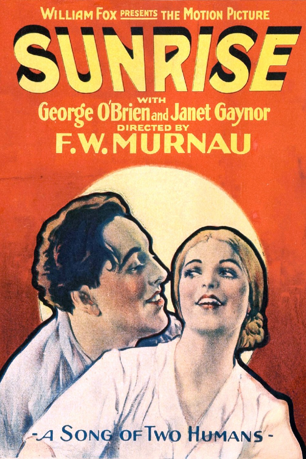 Silent poster of the movie Sunrise