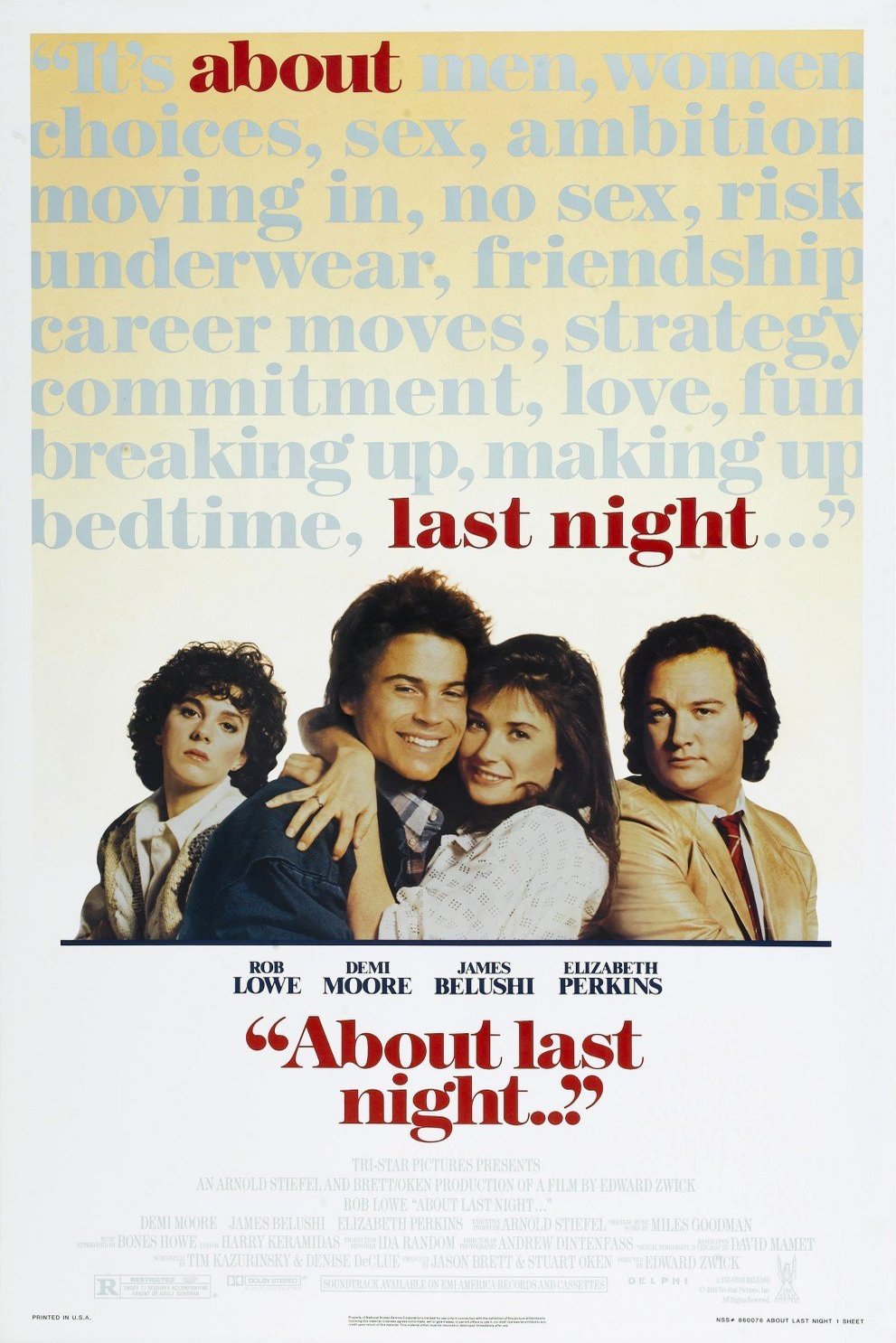 L'affiche du film About Last Night...