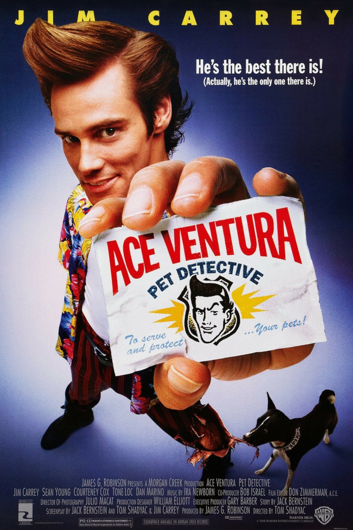 L'affiche du film Ace Ventura: Pet Detective