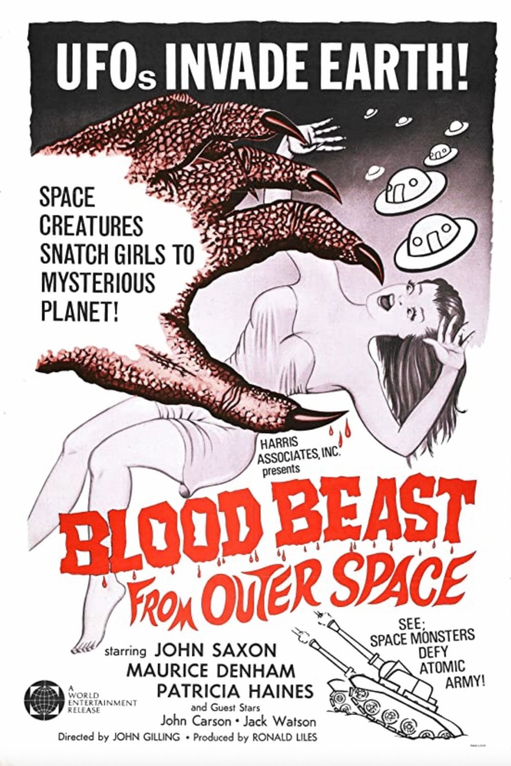 L'affiche originale du film Blood Beast from Outer Space en anglais