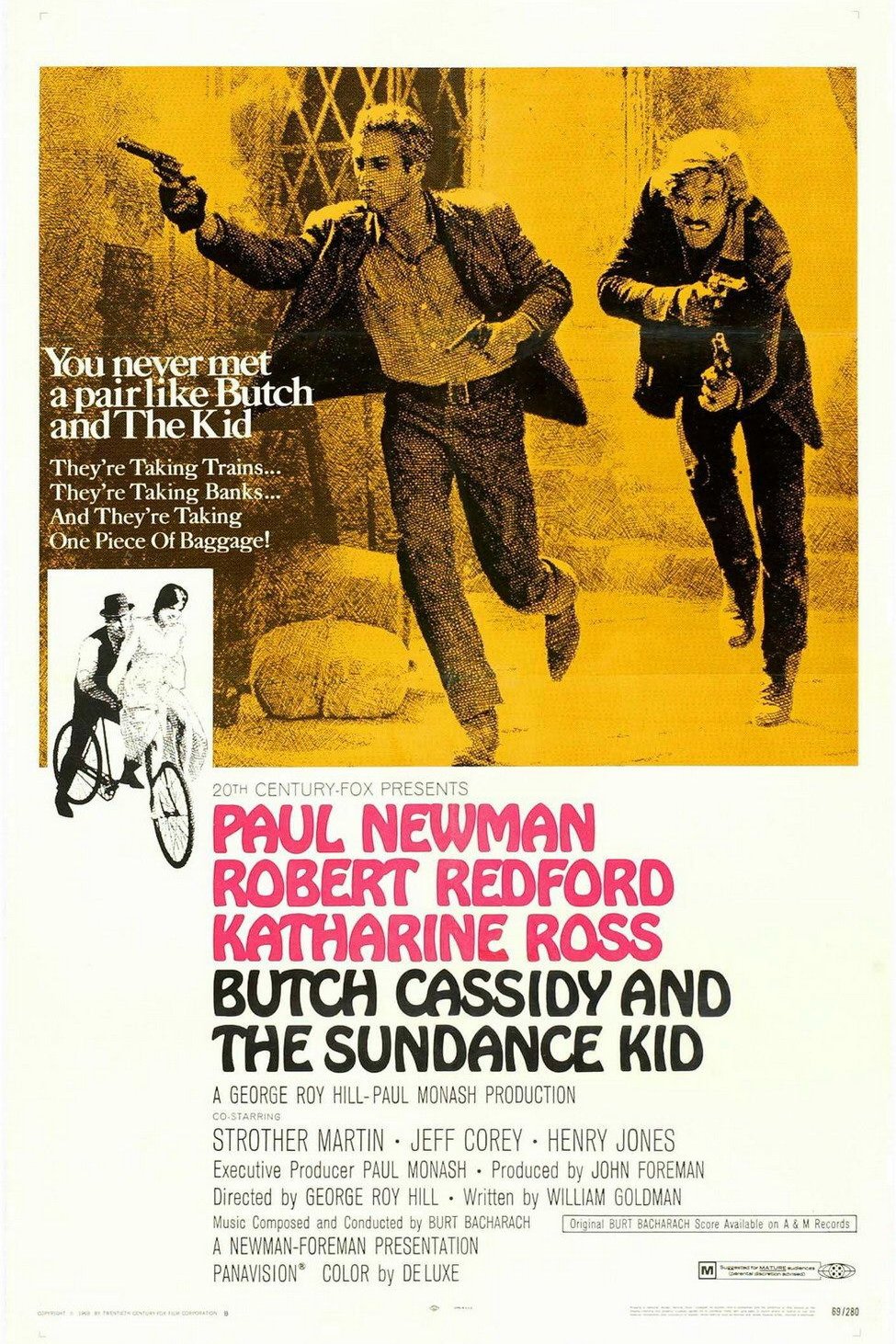 L'affiche du film Butch Cassidy and the Sundance Kid