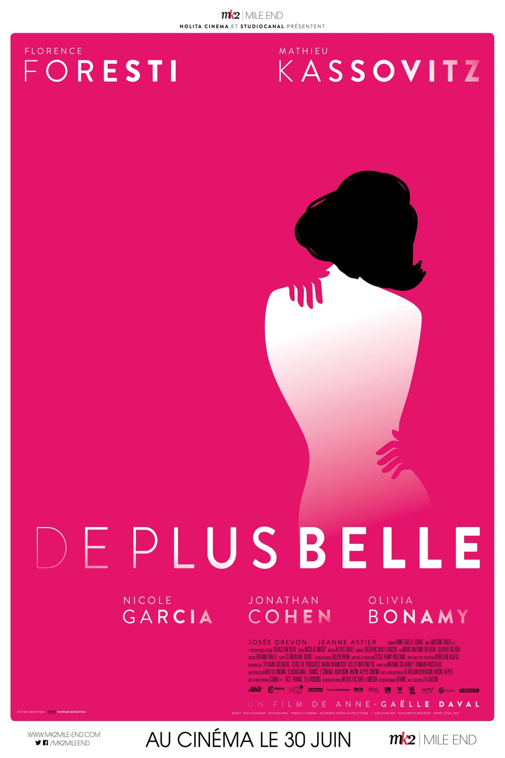 L'affiche du film De plus belle
