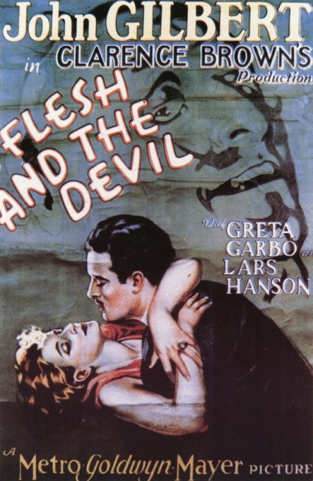 L'affiche originale du film Flesh and the Devil en Muet