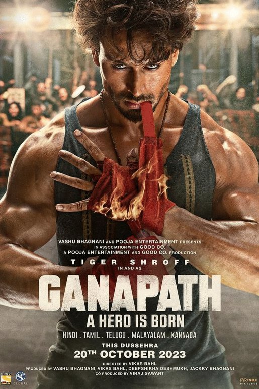 L'affiche originale du film Ganapath en Hindi