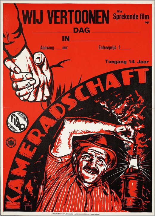 German poster of the movie Comradeship
