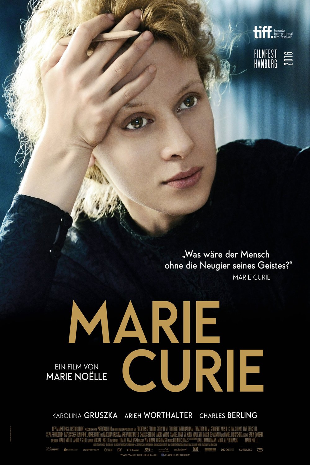 L'affiche originale du film Marie Curie en allemand