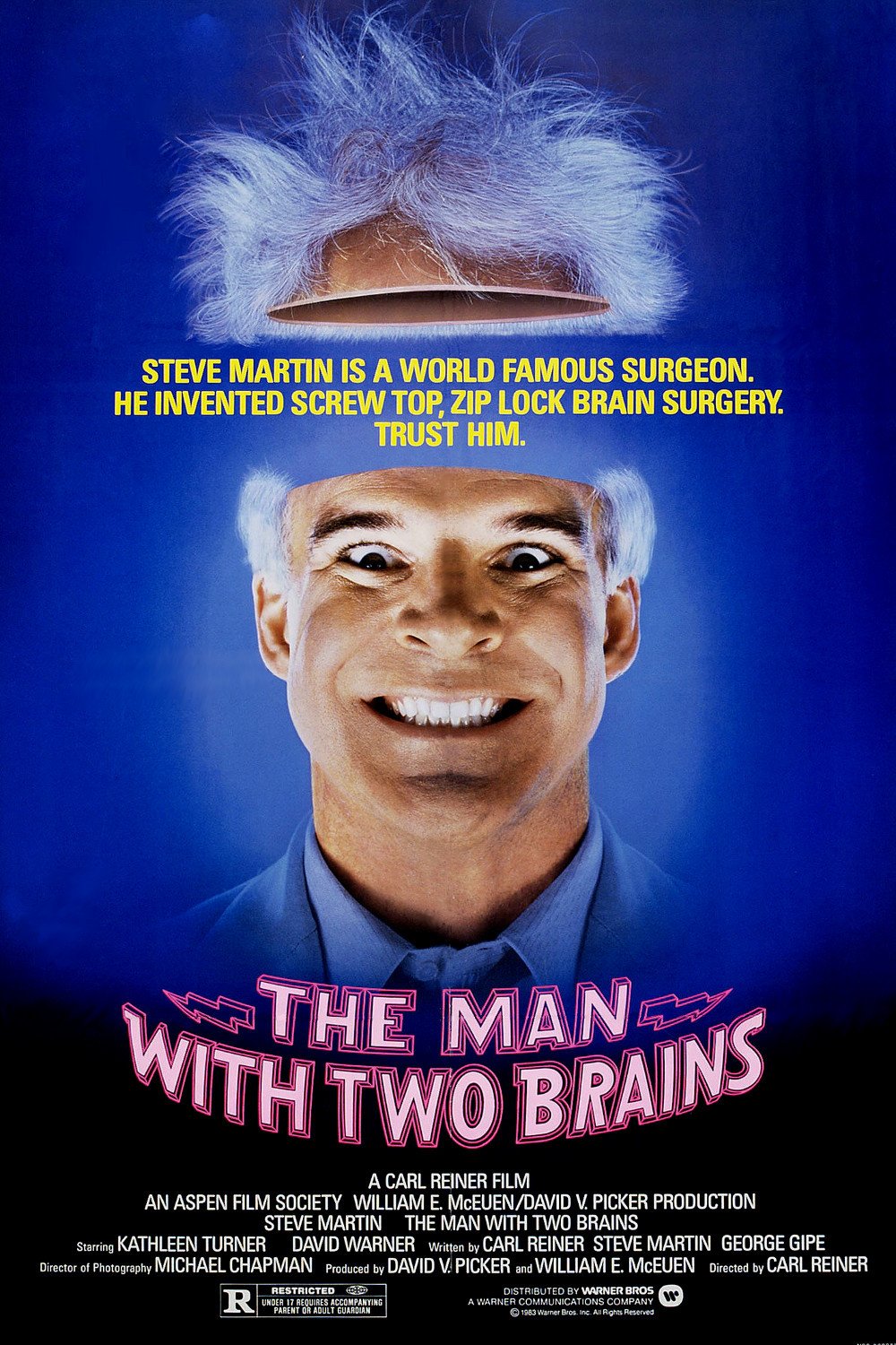 L'affiche du film The Man with Two Brains