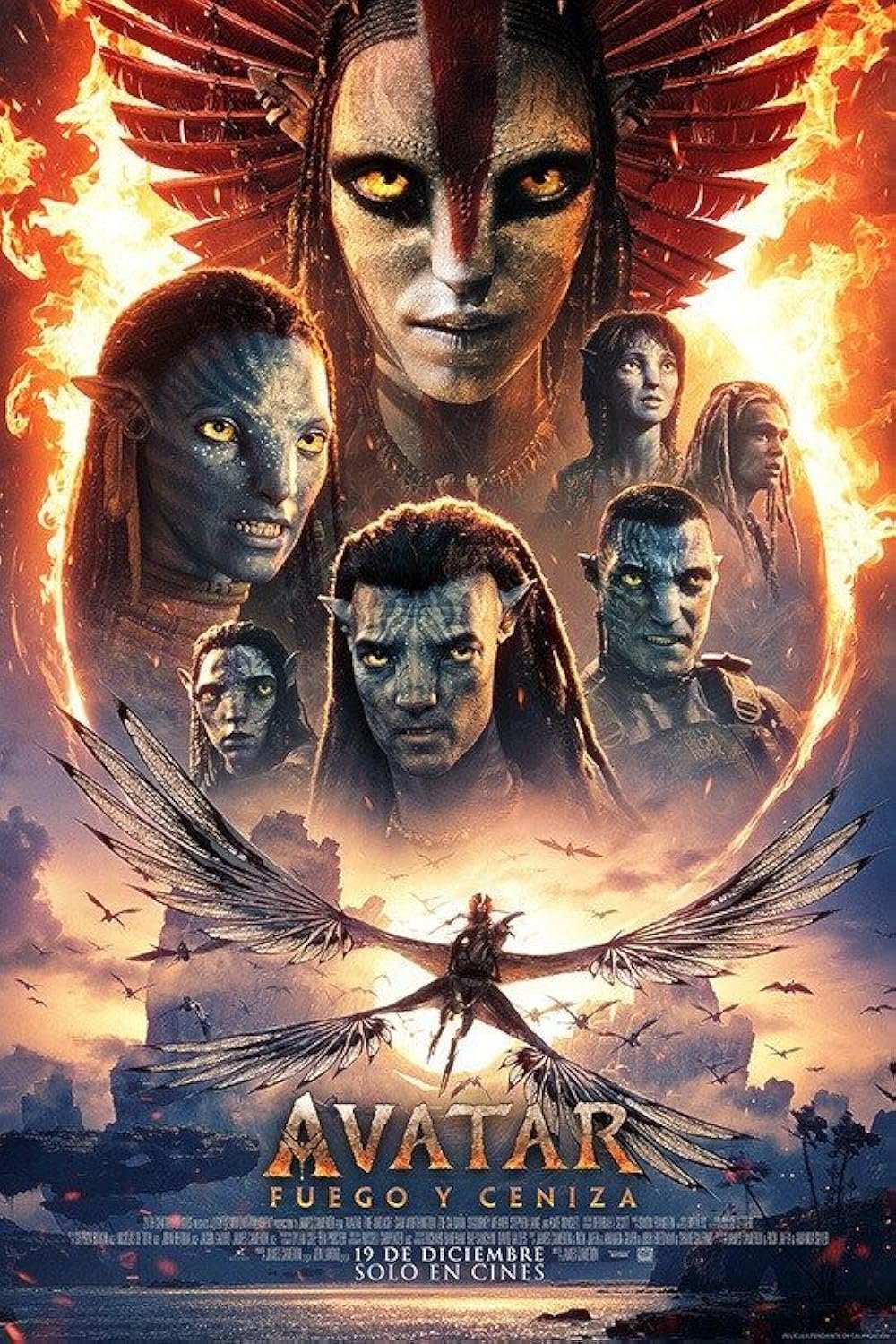 L'affiche du film Avatar: Fuego y ceniza