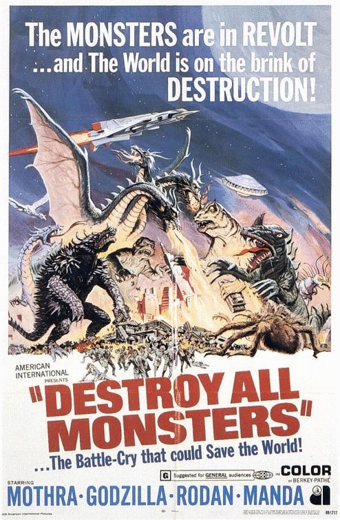 L'affiche du film Destroy All Monsters