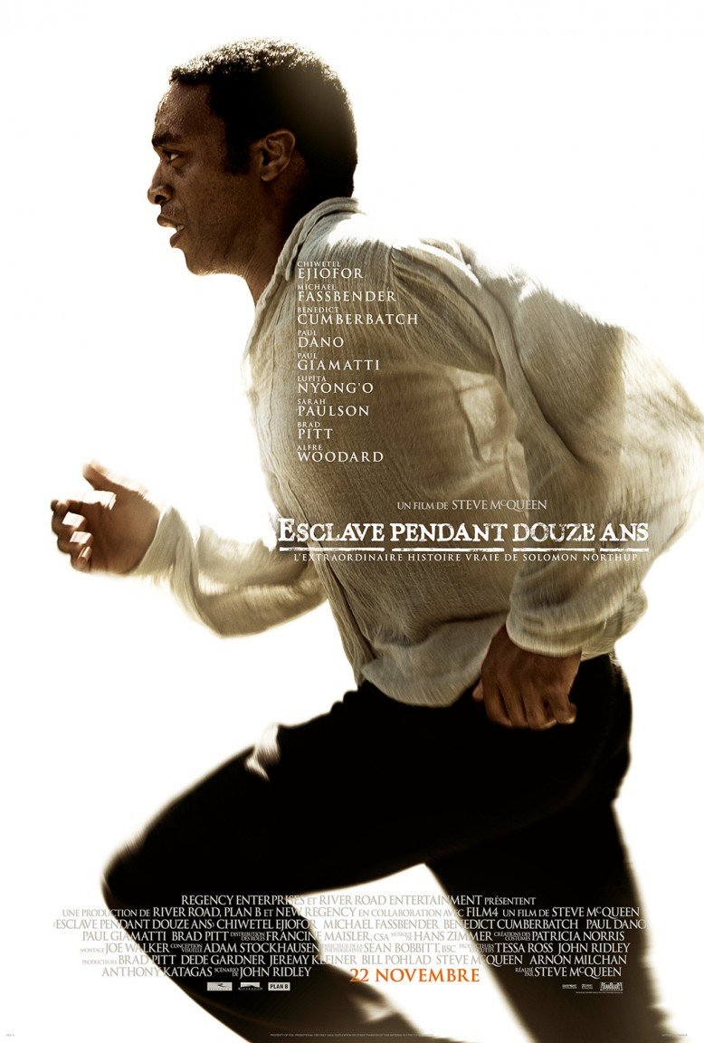 L'affiche du film Esclave pendant douze ans