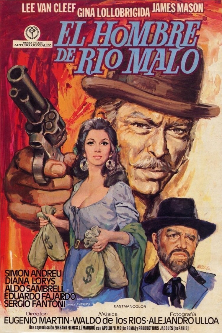 Italian poster of the movie El hombre de Río Malo