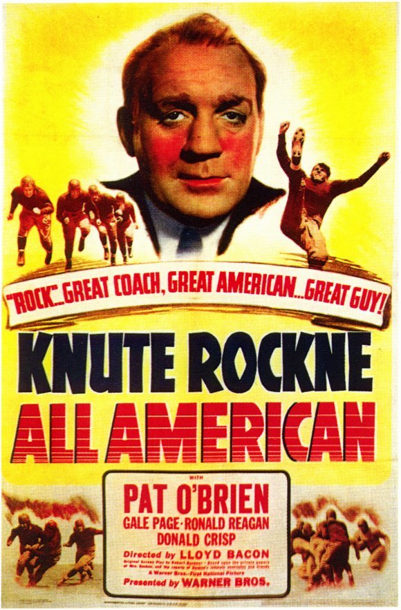 L'affiche du film Knute Rockne All American