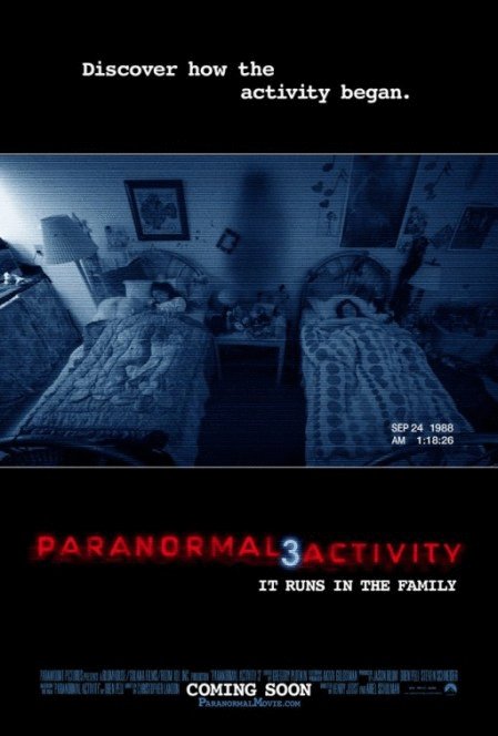L'affiche du film Paranormal Activity 3
