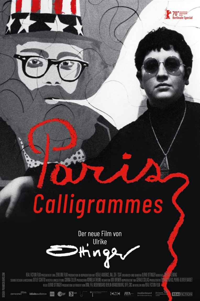 German poster of the movie Paris Calligrammes