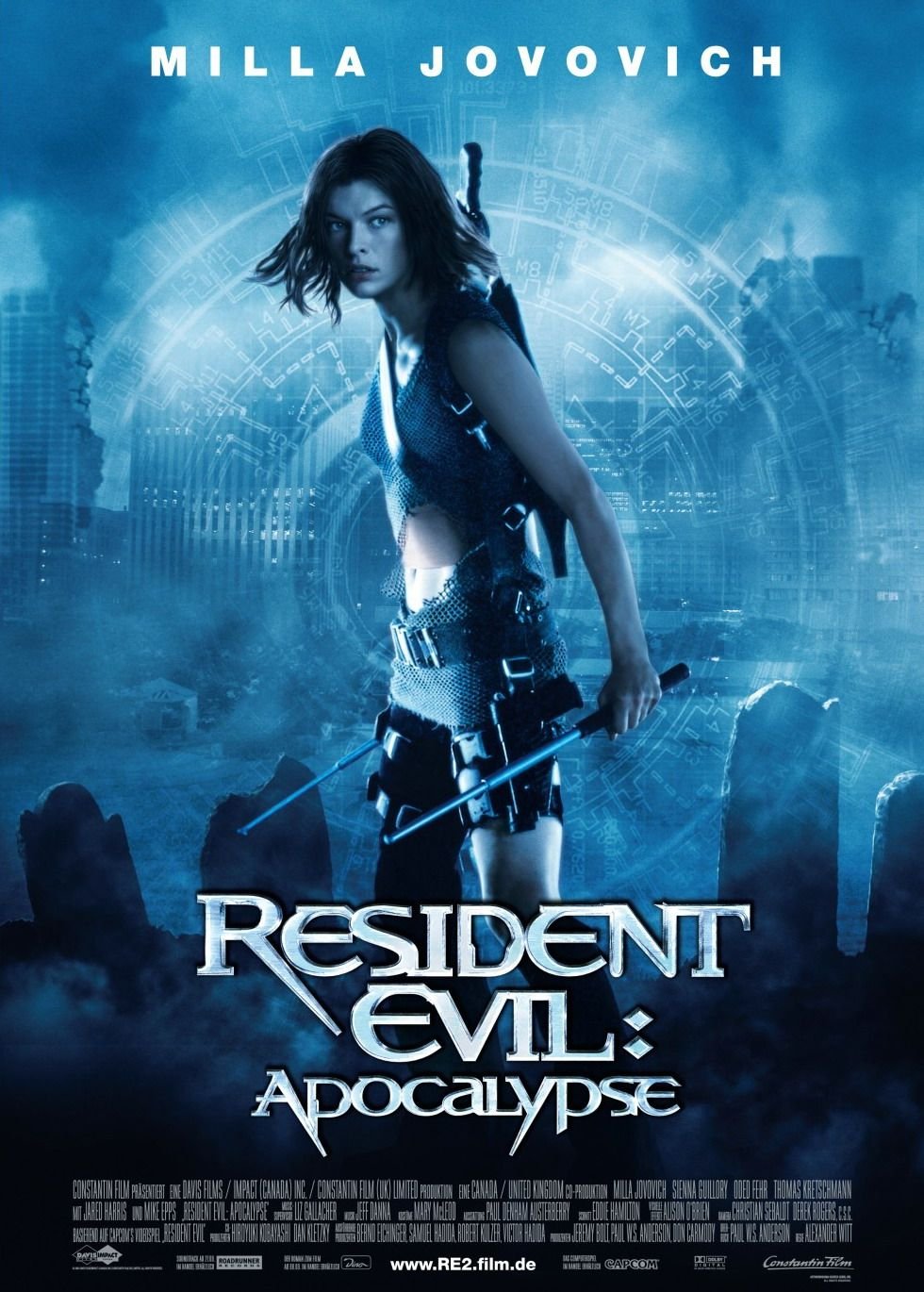 L'affiche du film Resident Evil: Apocalypse v.f.