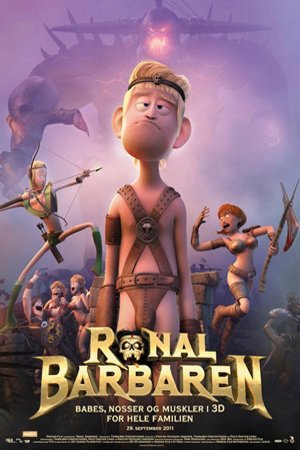 Danish poster of the movie Ronal Barbaren