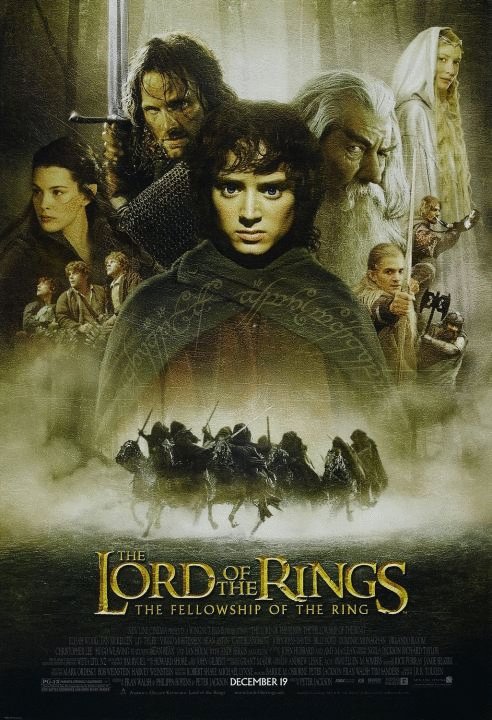 L'affiche du film The Lord of the Rings: The Fellowship of the Ring