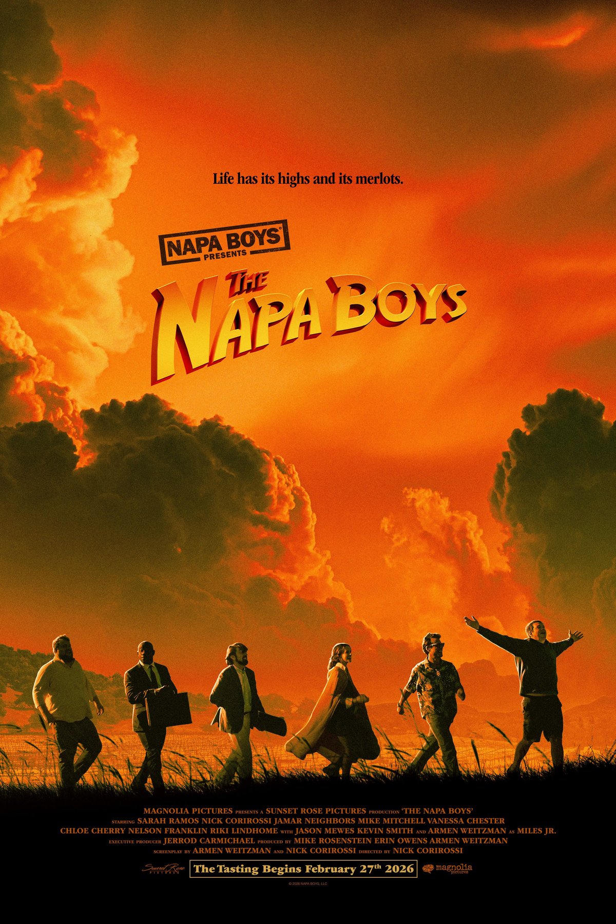 L'affiche du film The Napa Boys
