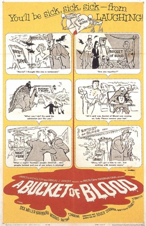 L'affiche du film A Bucket of Blood