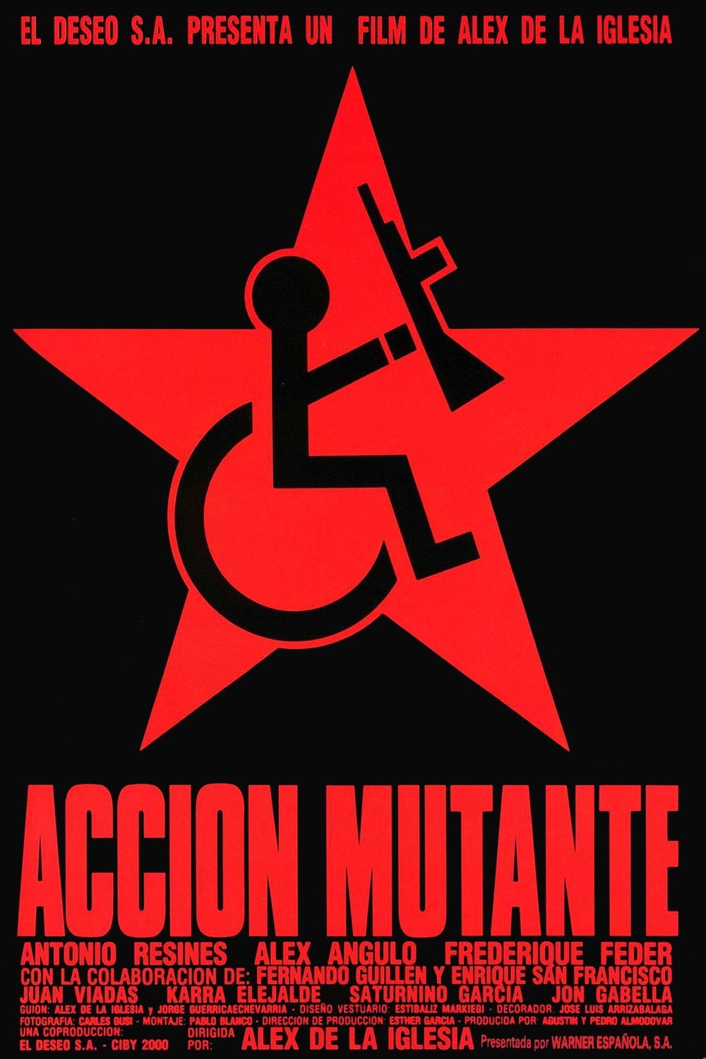 L'affiche originale du film Acción mutante en espagnol
