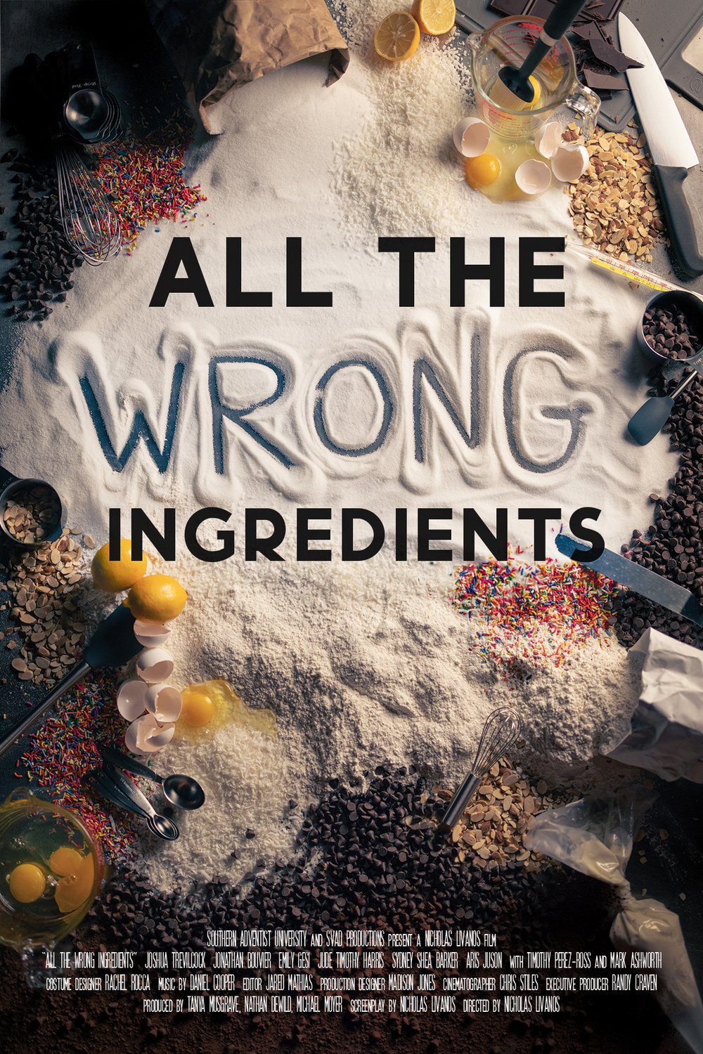 L'affiche du film All the Wrong Ingredients [2023]