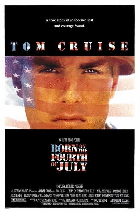 L'affiche du film Born on the Fourth of July