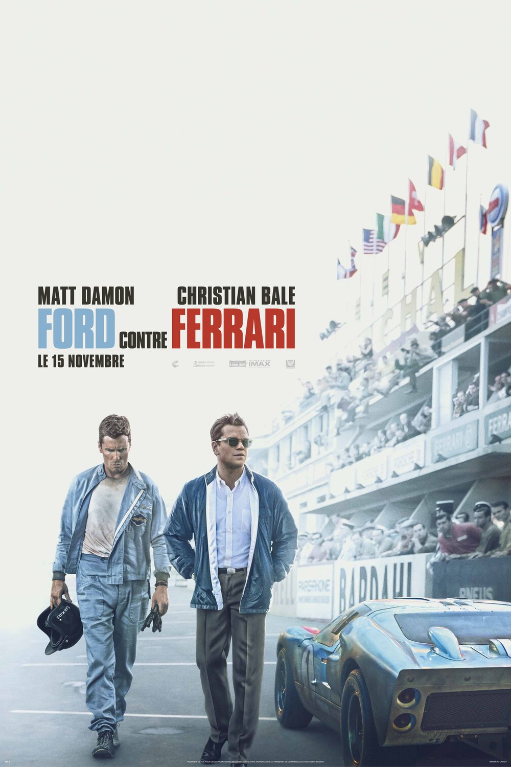 L'affiche du film Ford contre Ferrari