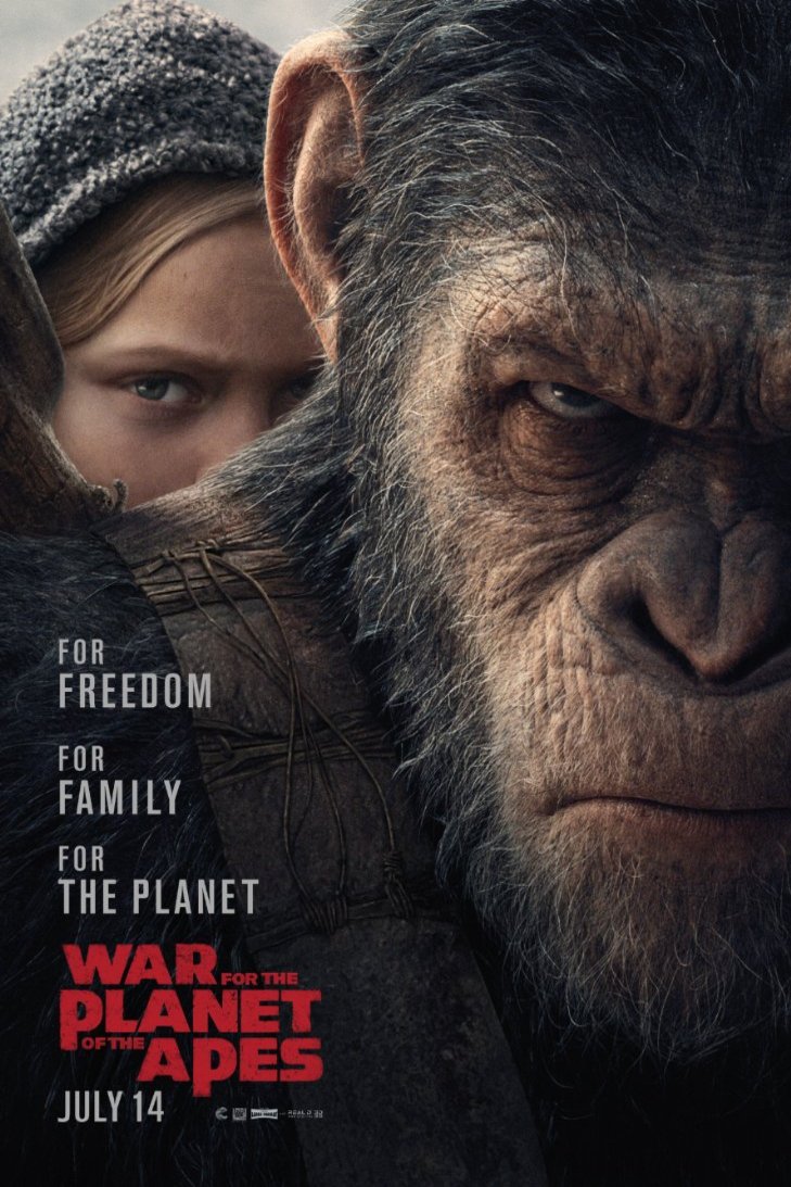 L'affiche du film La Guerre de la Planète des Singes