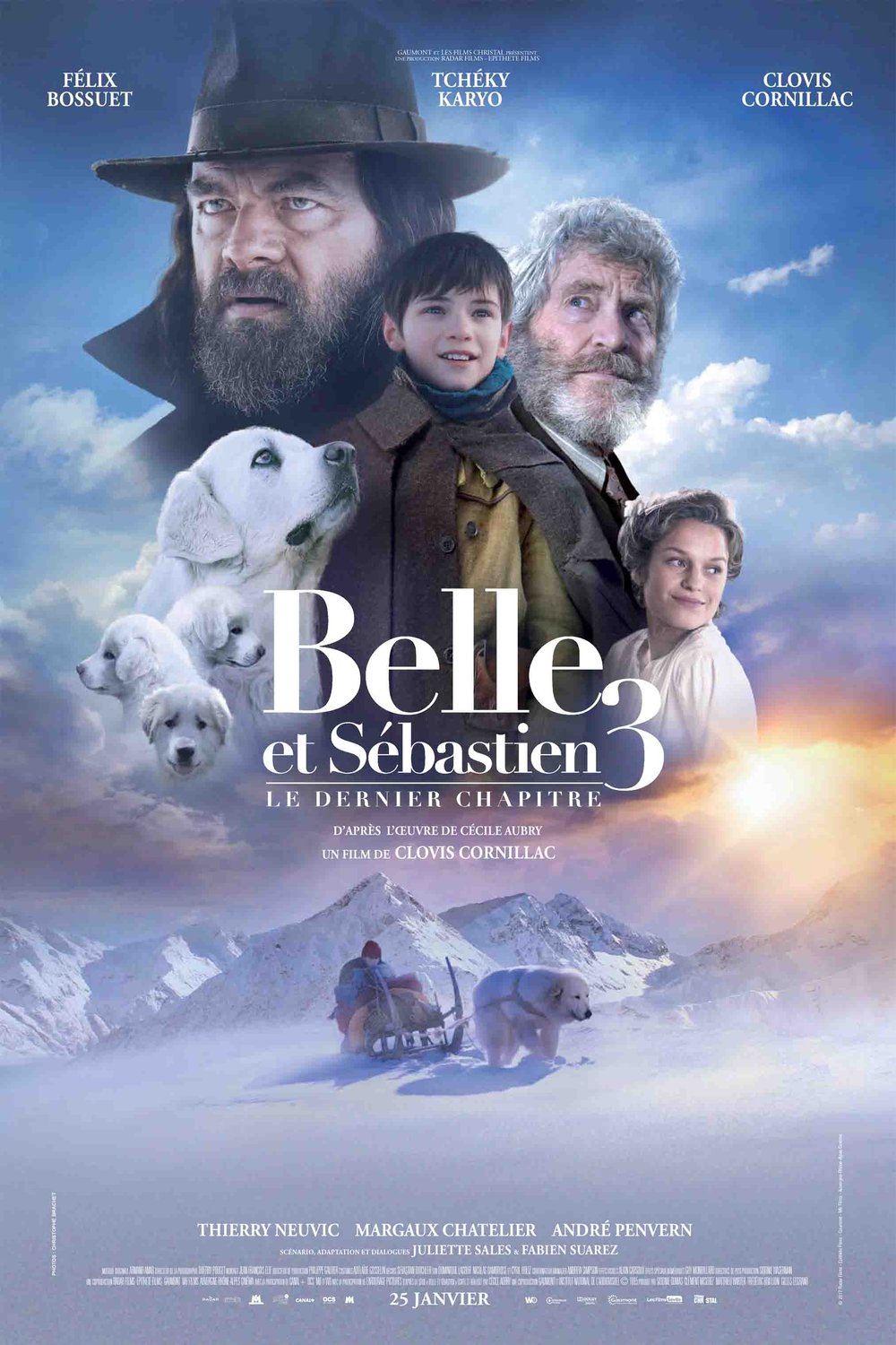 L'affiche du film Belle et Sébastien 3: Le dernier chapitre