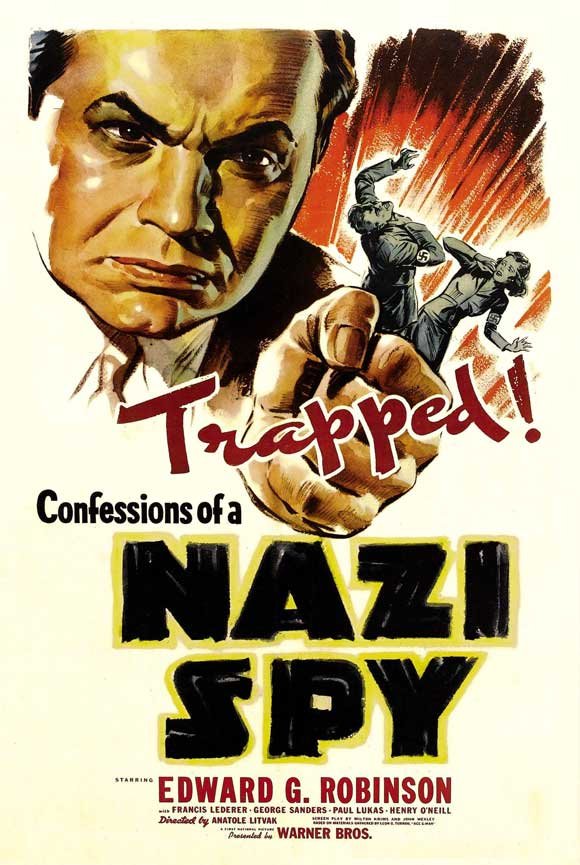 L'affiche du film Confessions of a Nazi Spy