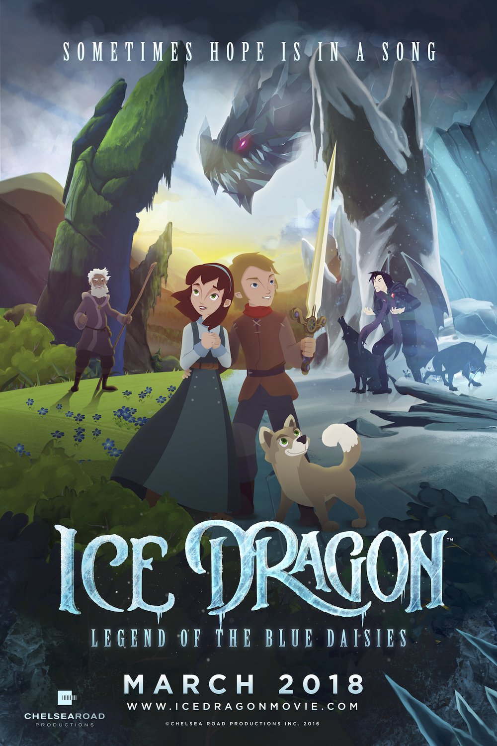 L'affiche du film Ice Dragon: Legend of the Blue Daisies
