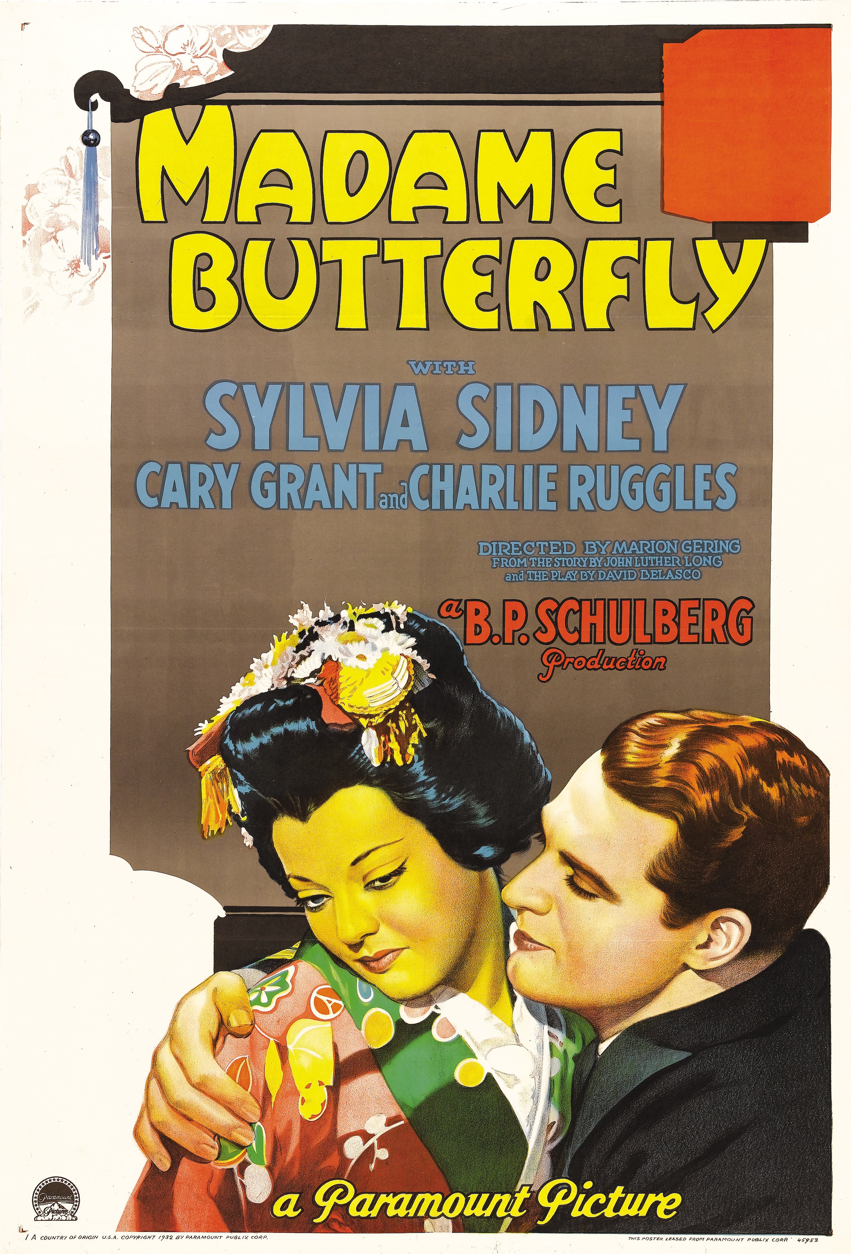 L'affiche du film Madame Butterfly