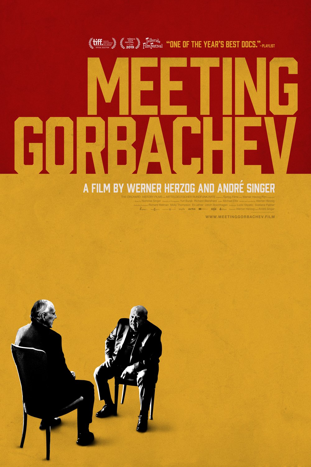 L'affiche du film Meeting Gorbachev