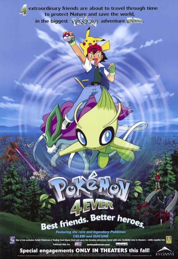L'affiche du film Pokémon 4ever