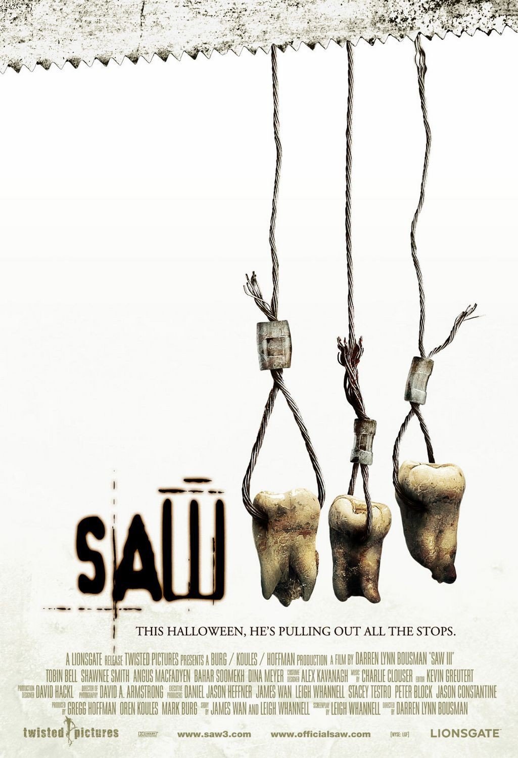 L'affiche du film Saw III