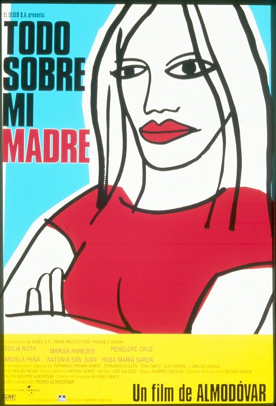 L'affiche originale du film Tout sur ma mère en espagnol