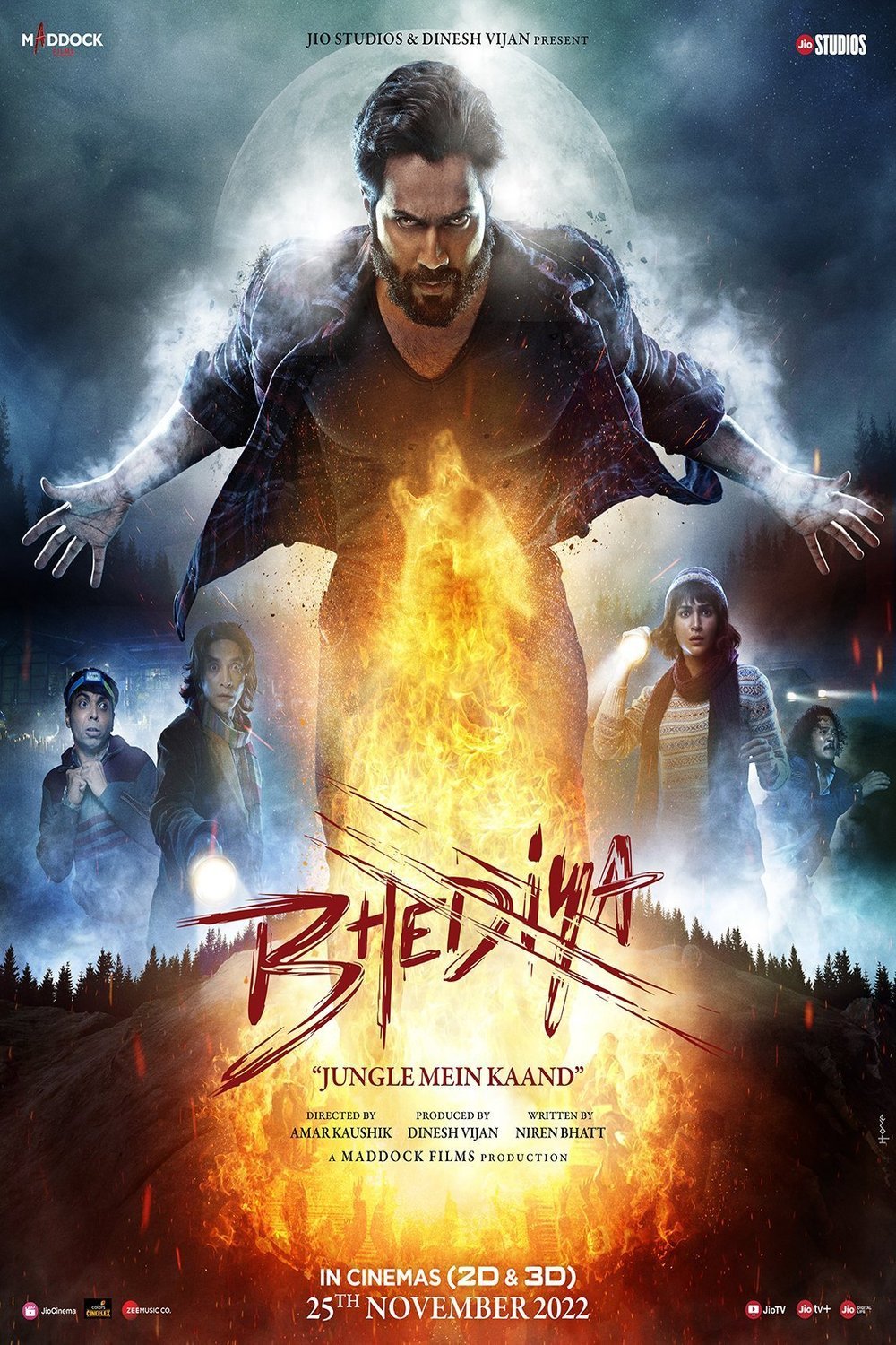Hindi poster of the movie Bhediya